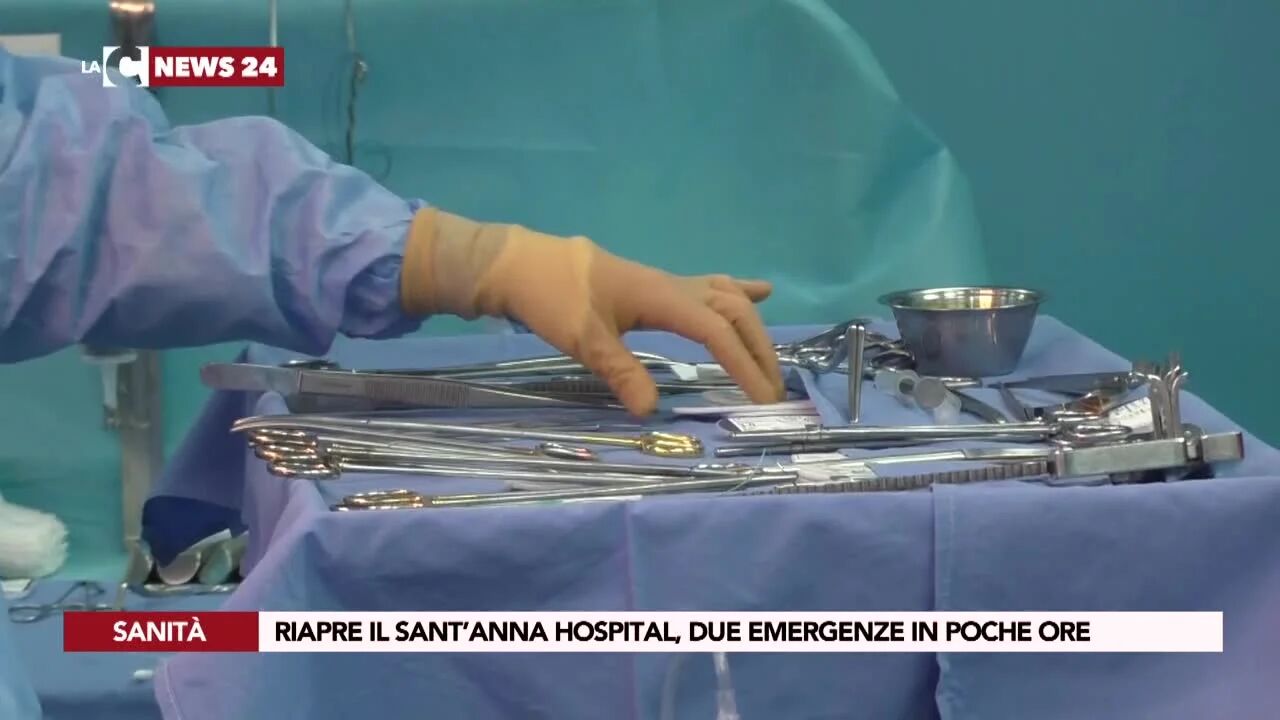 Riapre il Sant’Anna Hospital, due emergenze in poche ore