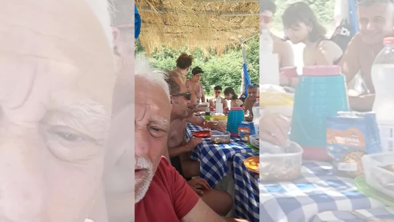 La domenica… sportiva di Francesco Repice in spiaggia sotto la capanna: «Così si mangia a Tropea quando siamo al mare» - VIDEO