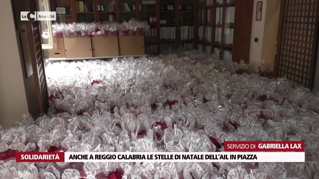 Anche a Reggio Calabria le stelle di Natale dell’Ail in piazza