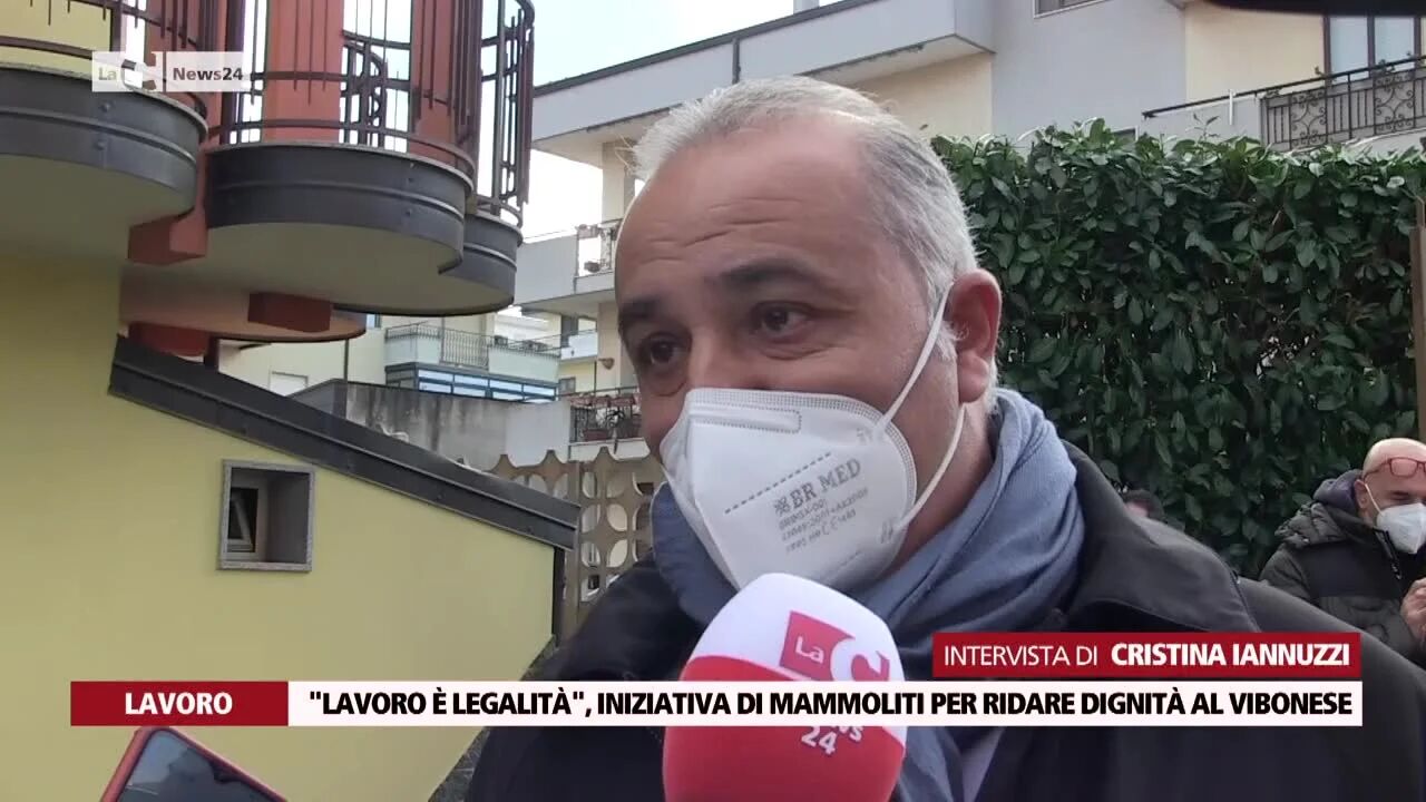 "Lavoro è legalità", iniziativa di Mammoliti per ridare dignità al vibonese