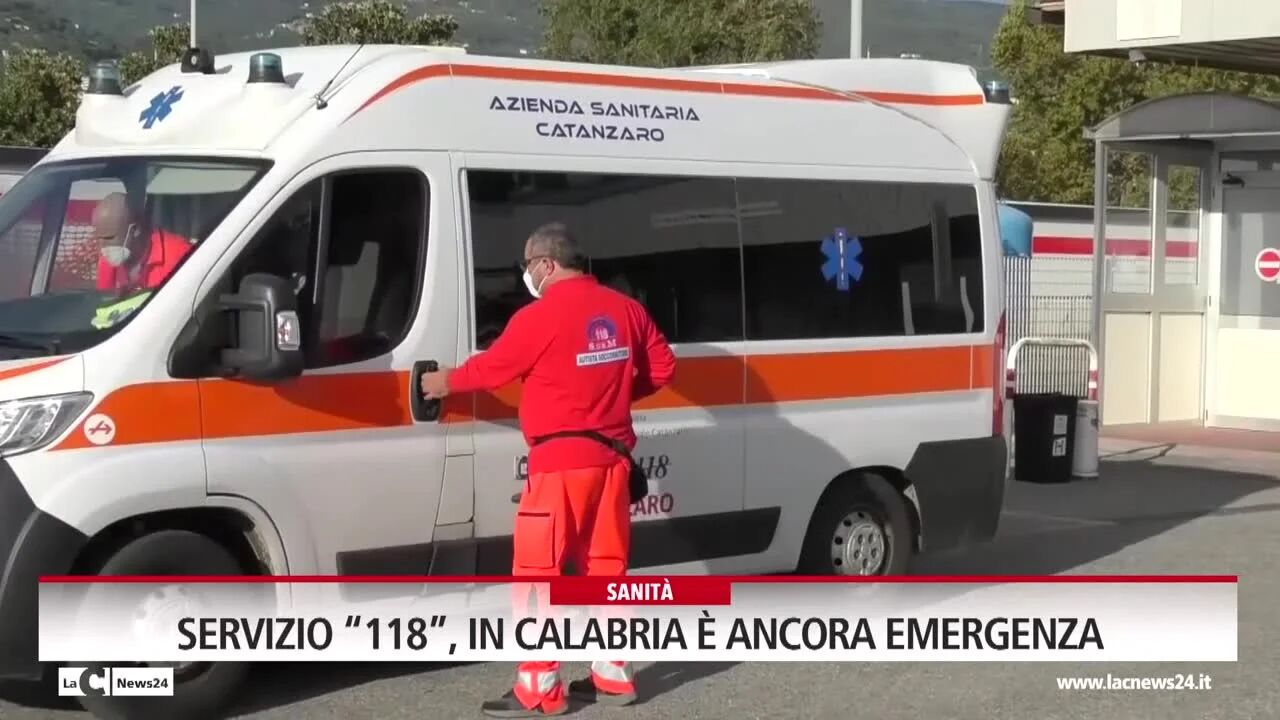 Servizio "118", in Calabria è ancora emergenza