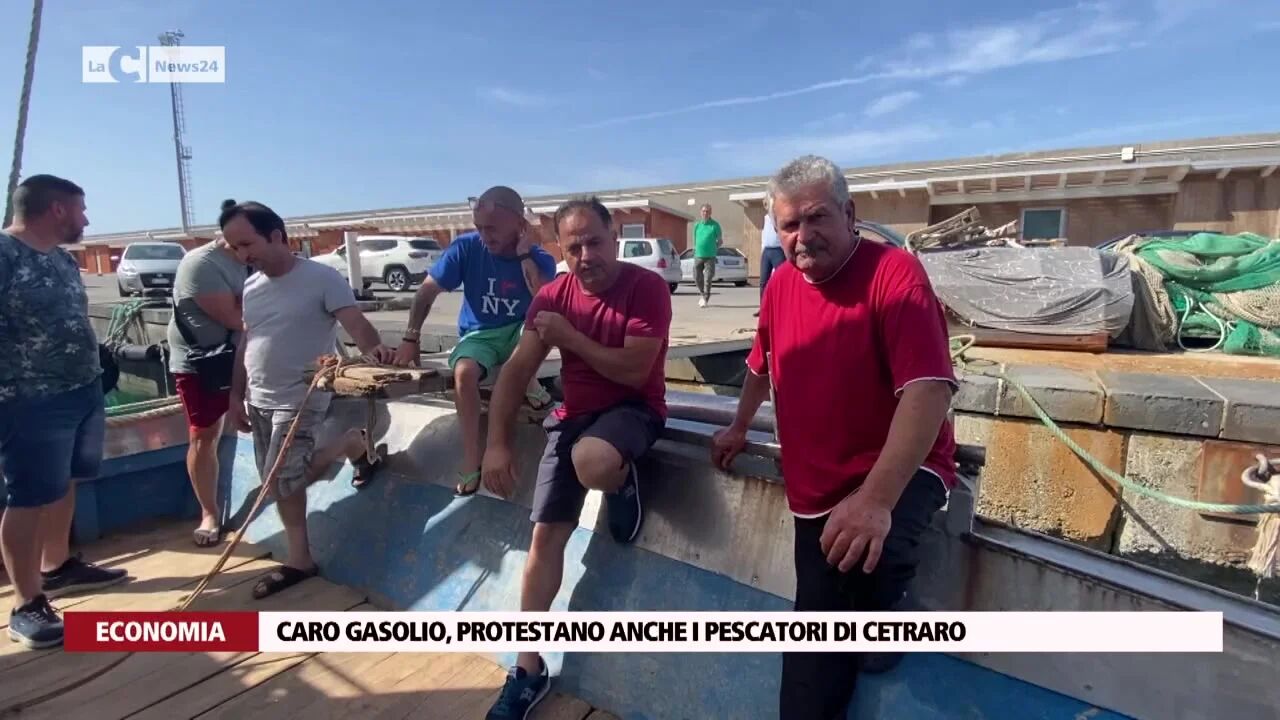 Caro gasolio, protestano anche i pescatori di Cetraro