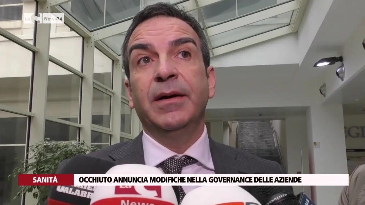 Occhiuto annuncia modifiche nella governance delle aziende