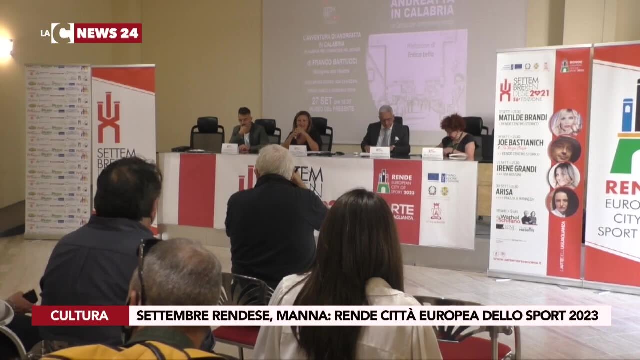 Il “Settembre rendese” si presenta con l’annuncio a sorpresa di Manna: «Rende città europea dello sport 2023»