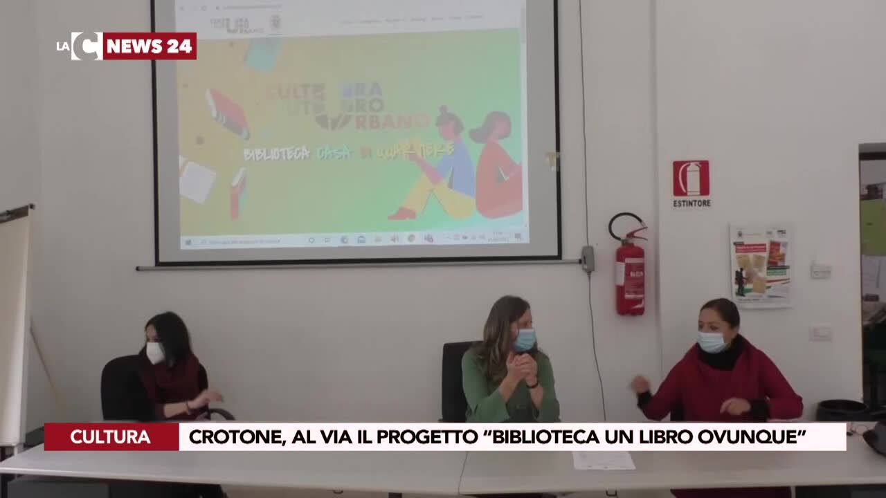 Crotone, al via il progetto “Biblioteca un libro ovunque”