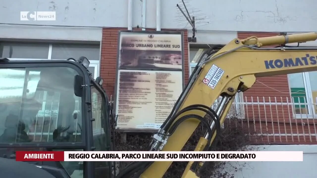 Reggio Calabria, parco lineare Sud incompiuto e degradato