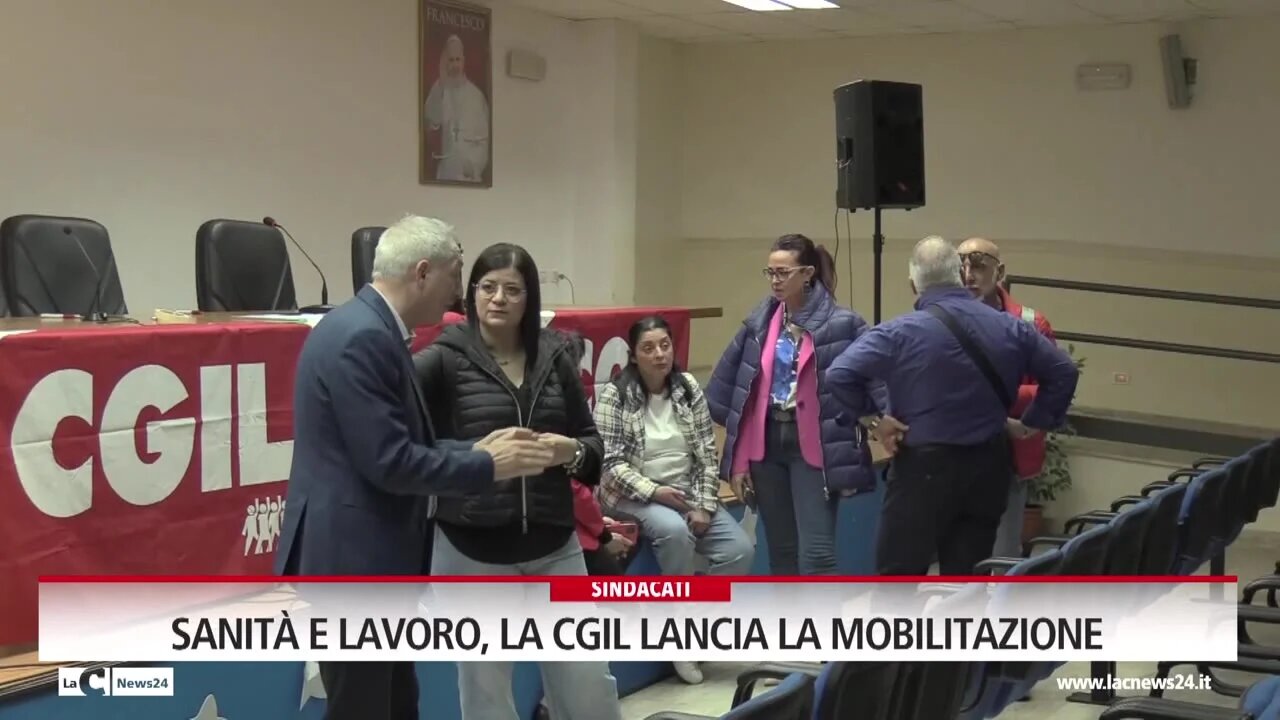 Sanità e lavoro, la Cgil lancia la mobilitazione