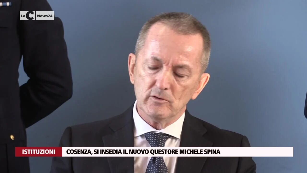 Cosenza, si insedia il nuovo questore Michele Spina