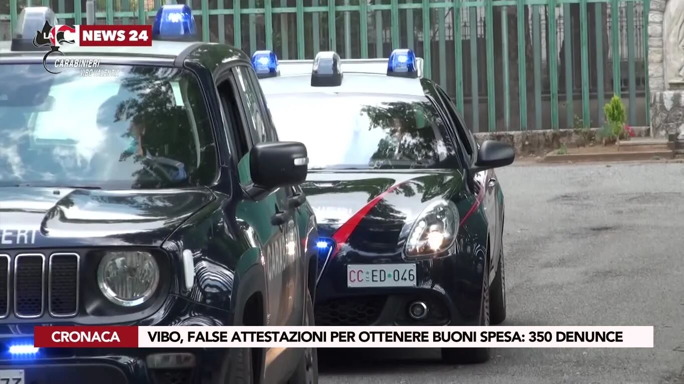 Vibo, false attestazioni per ottenere buoni spesa: 350 denunce