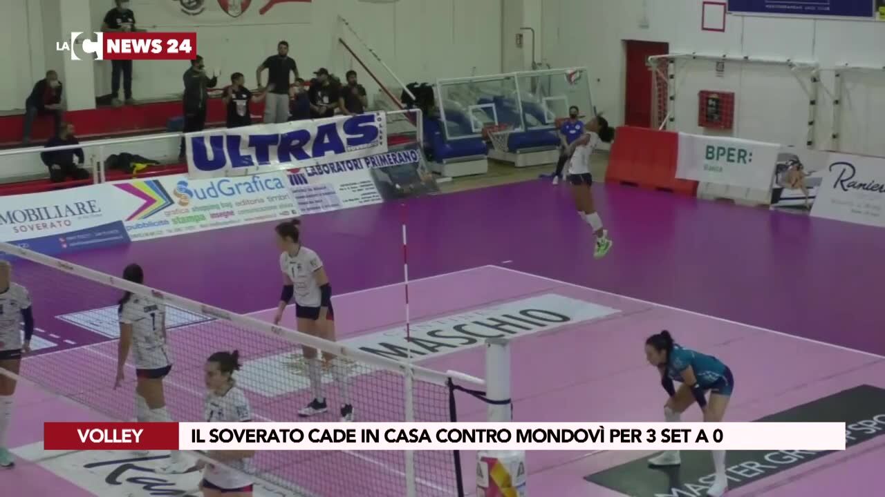 Il Soverato cade in casa contro Mondovì per 3 set a 0