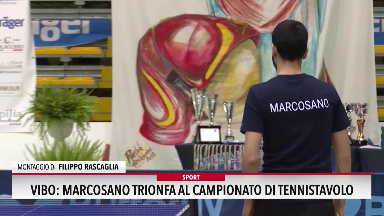 Vibo, al campionato italiano di Tennistavolo dei vigili del fuoco trionfa Leonardo Marcosano - VIDEO