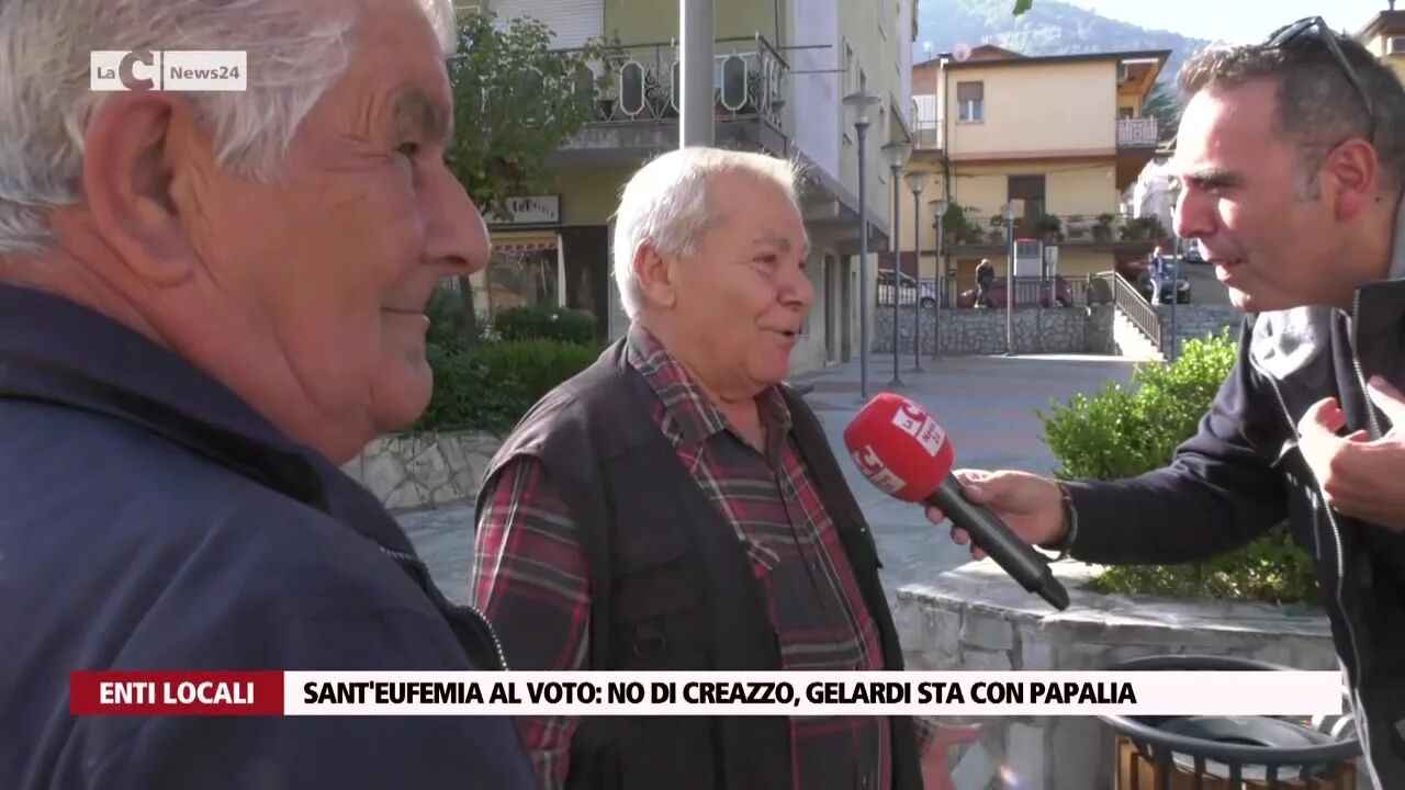 Sant'Eufemia al voto: no di Creazzo, Gelardi sta con Papalia
