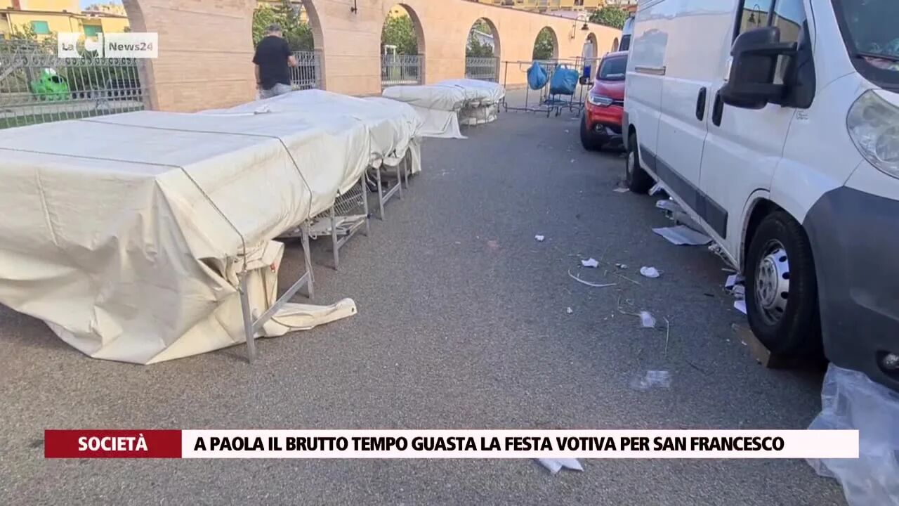 A Paola il brutto tempo guasta la festa votiva per San Francesco