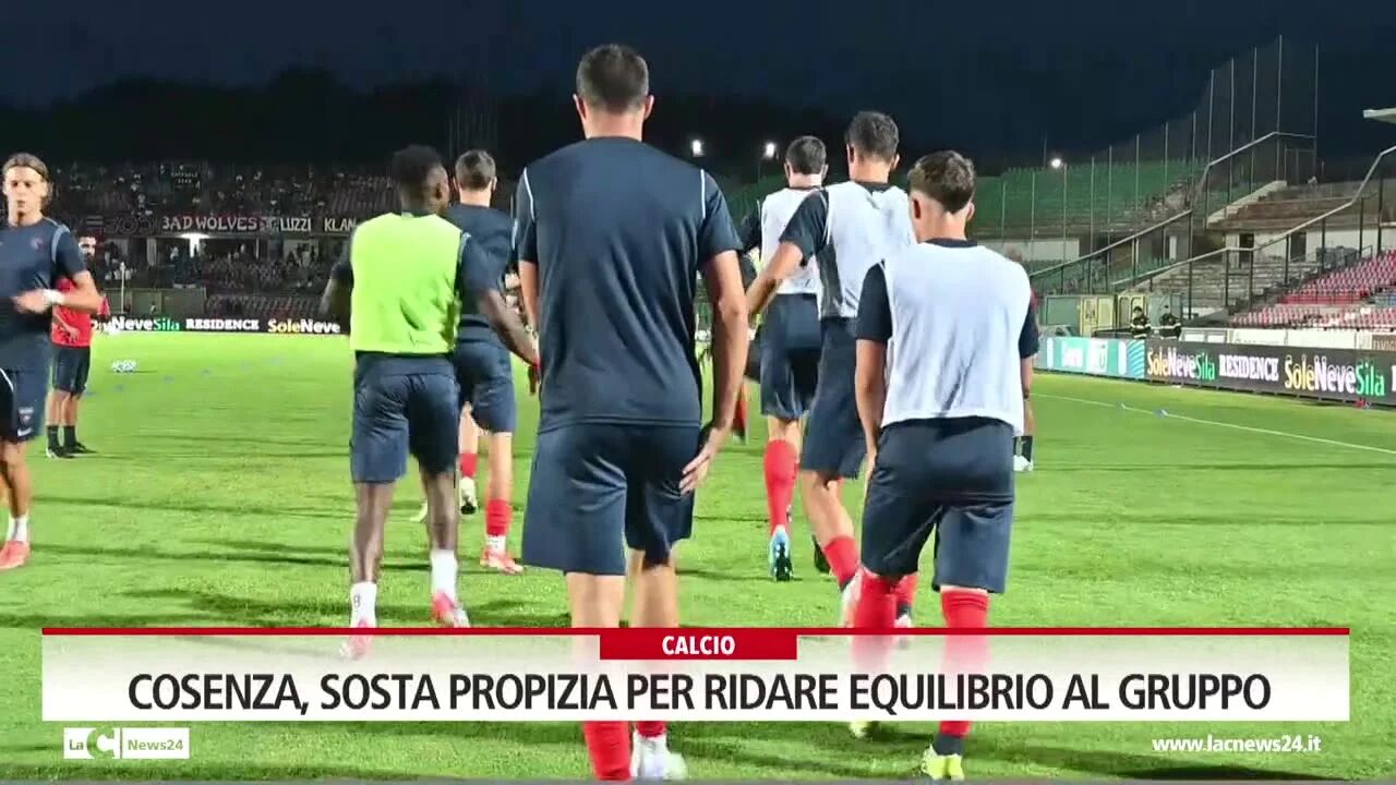 Cosenza, sosta propizia per ridare equilibrio al gruppo
