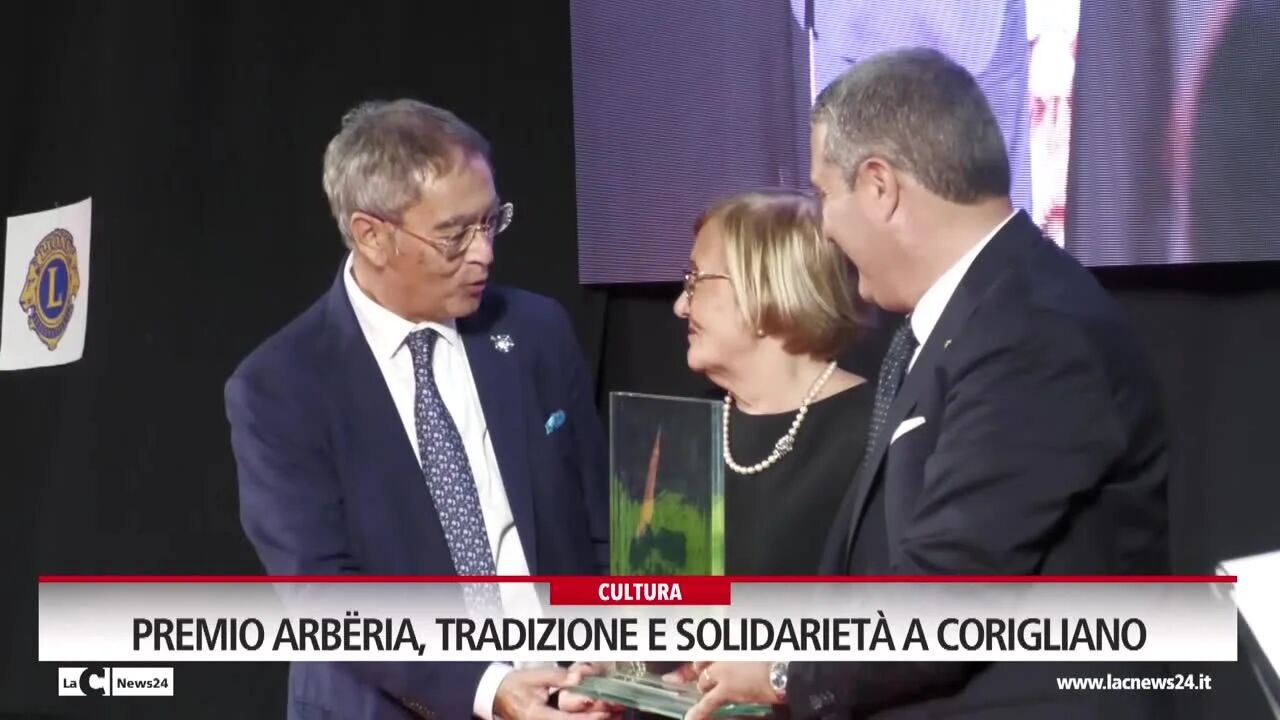 Premio Arbëria, tradizione e solidarietà a Corigliano