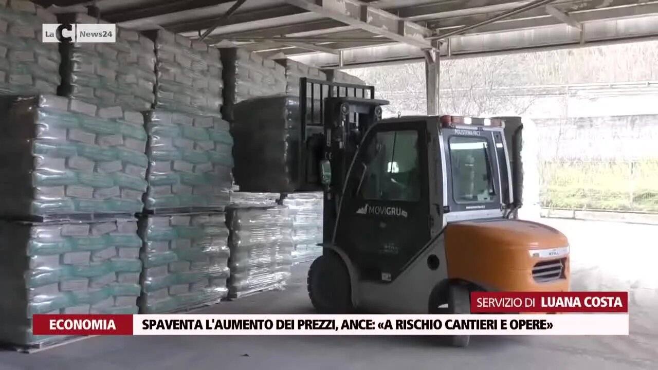 Spaventa l'aumento dei prezzi, Ance: «A rischio cantieri e opere»