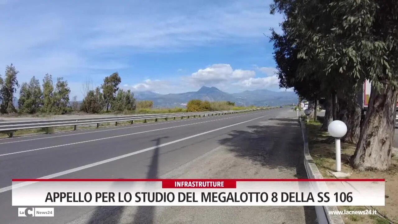 Appello per lo studio del Megalotto 8 della ss 106