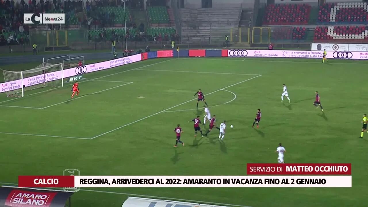 Reggina, arrivederci al 2022: amaranto in vacanza fino al 2 gennaio