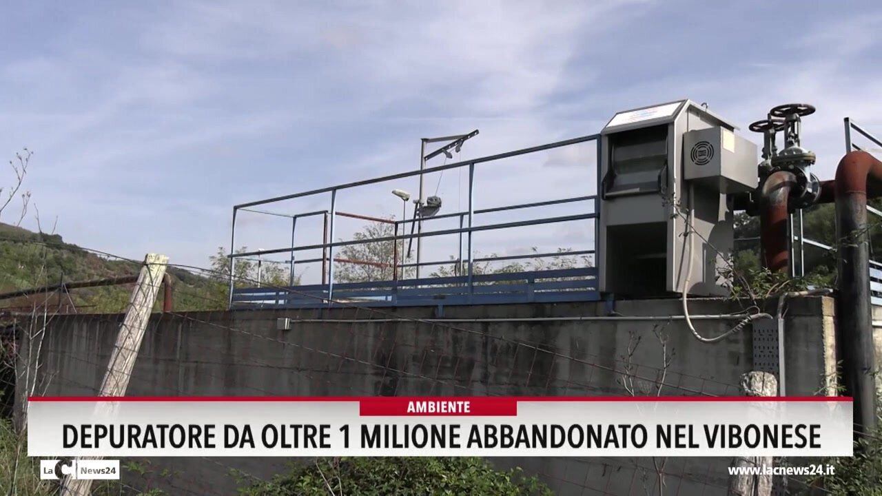 Depuratore da oltre 1 milione abbandonato nel Vibonese