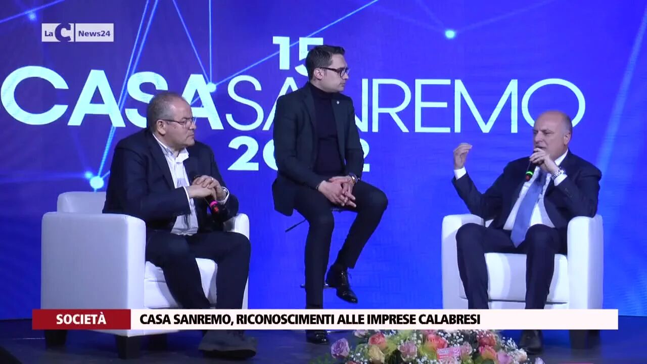 Casa Sanremo, riconoscimenti alle imprese calabresi