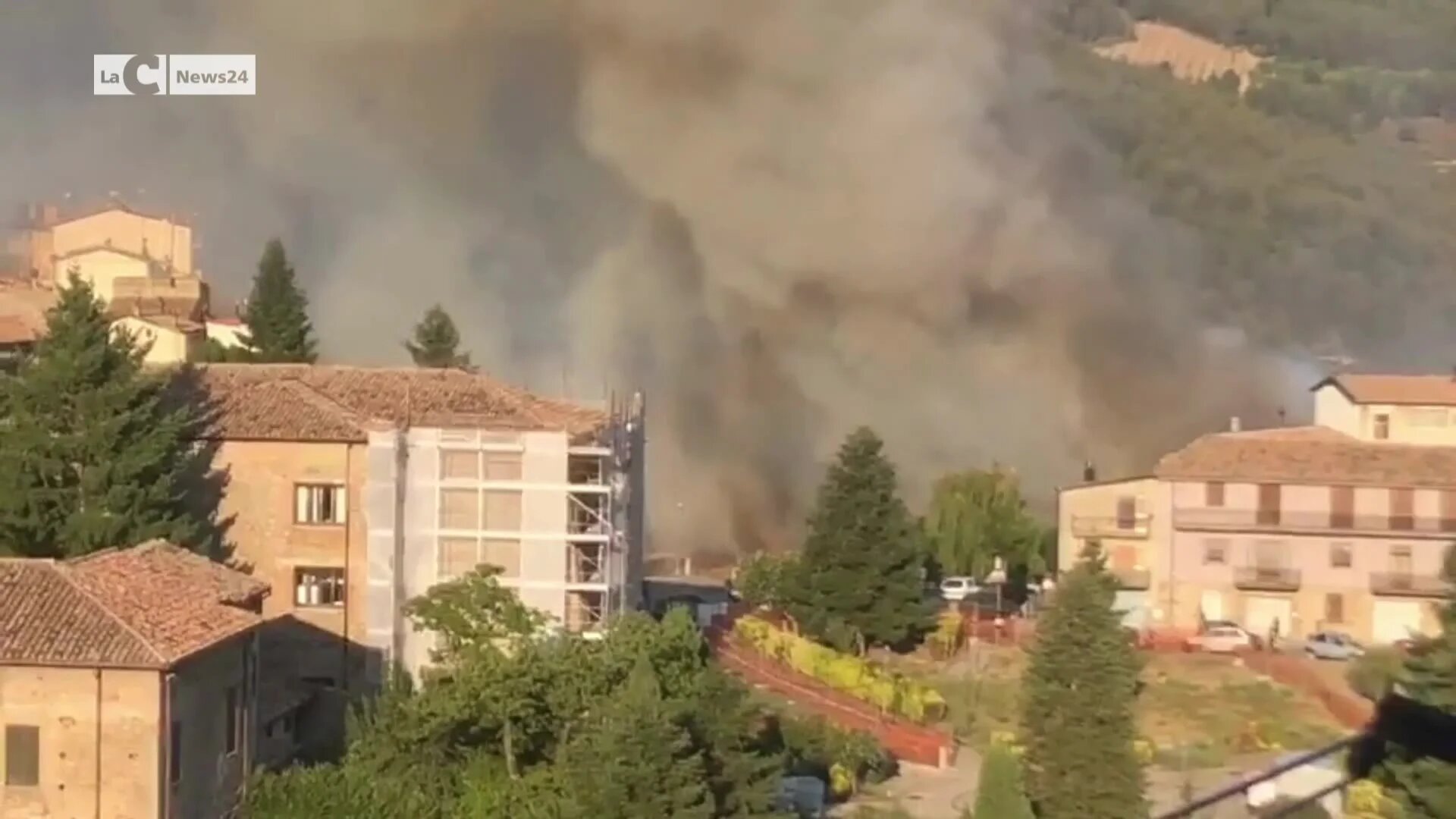 Incendio a San Giovanni in Fiore