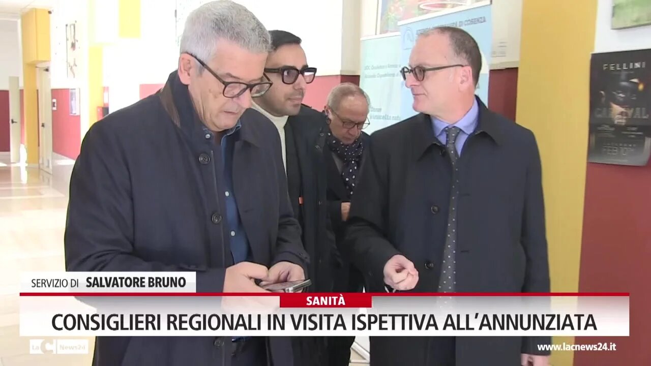 Consiglieri regionali in visita ispettiva all’Annunziata