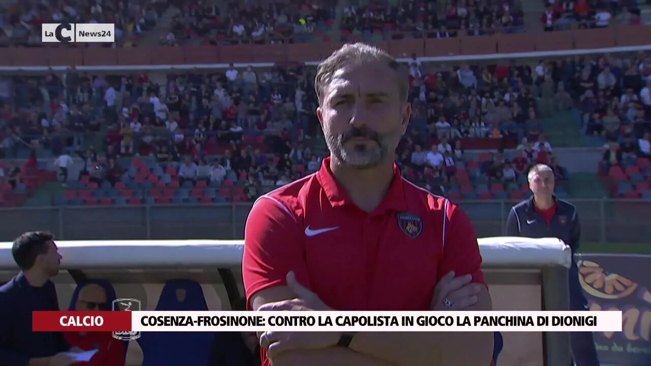 Cosenza-Frosinone: contro la capolista in gioco la panchina di Dionigi