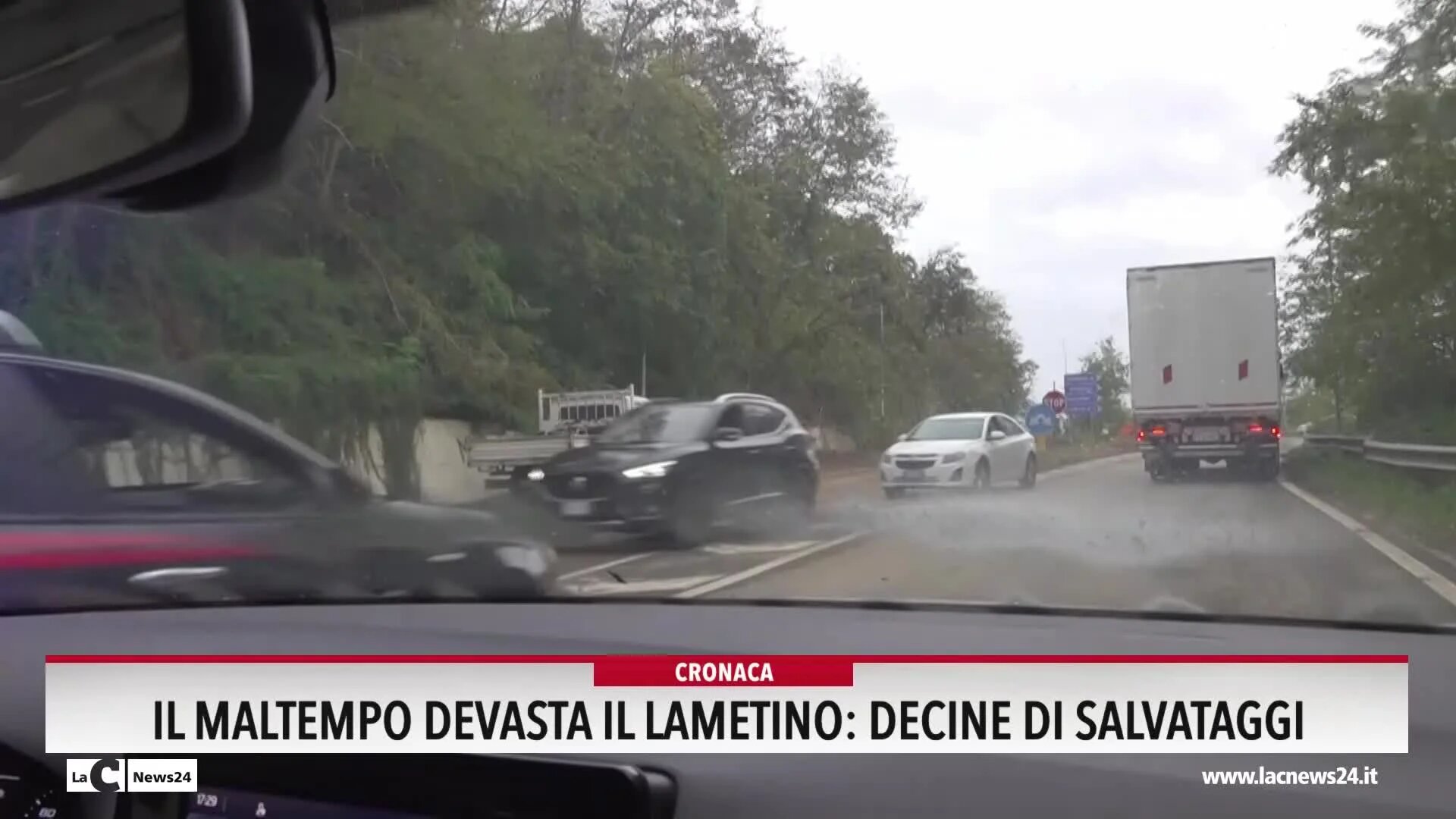 Il maltemo devasta il lametino:  decine salvataggi