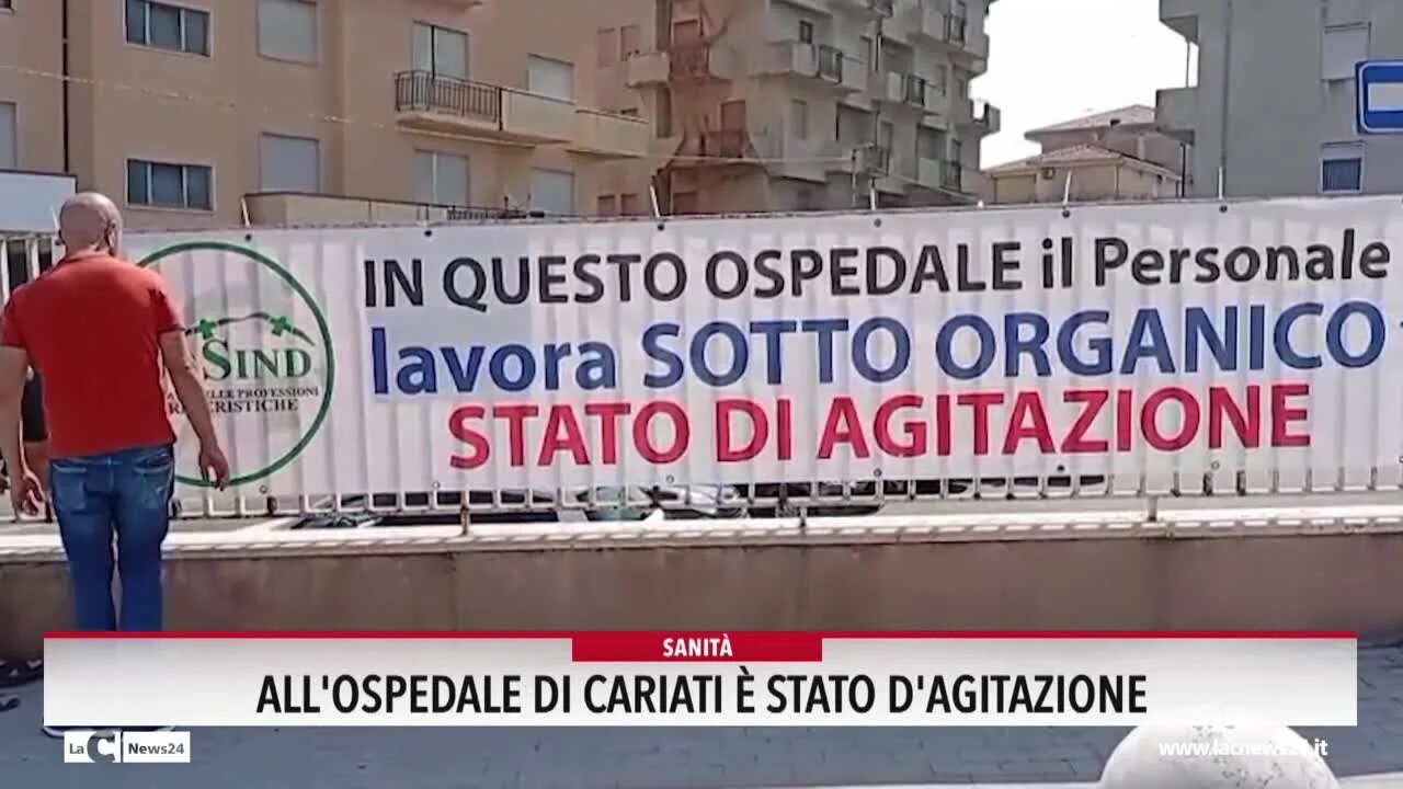 Cariati, l'ospedale è senza personale: scatta lo stato di agitazione | VIDEO