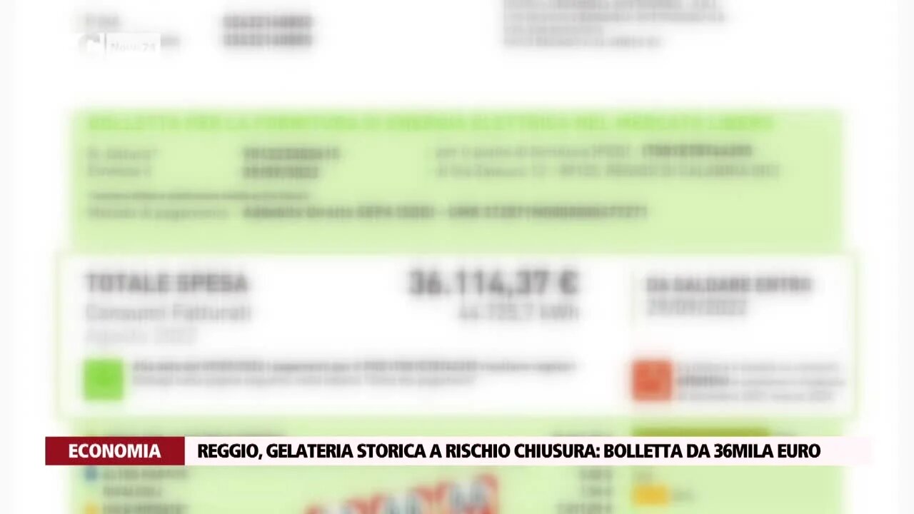 Reggio, gelateria storica a rischio chiusura: bolletta da 36mila euro