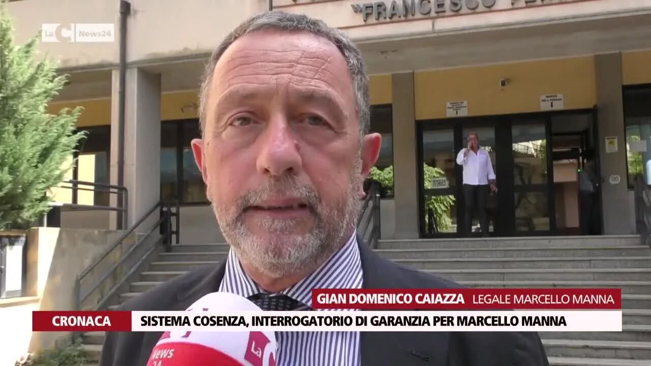 Sistema Cosenza, interrogatorio di garanzia per Marcello Manna