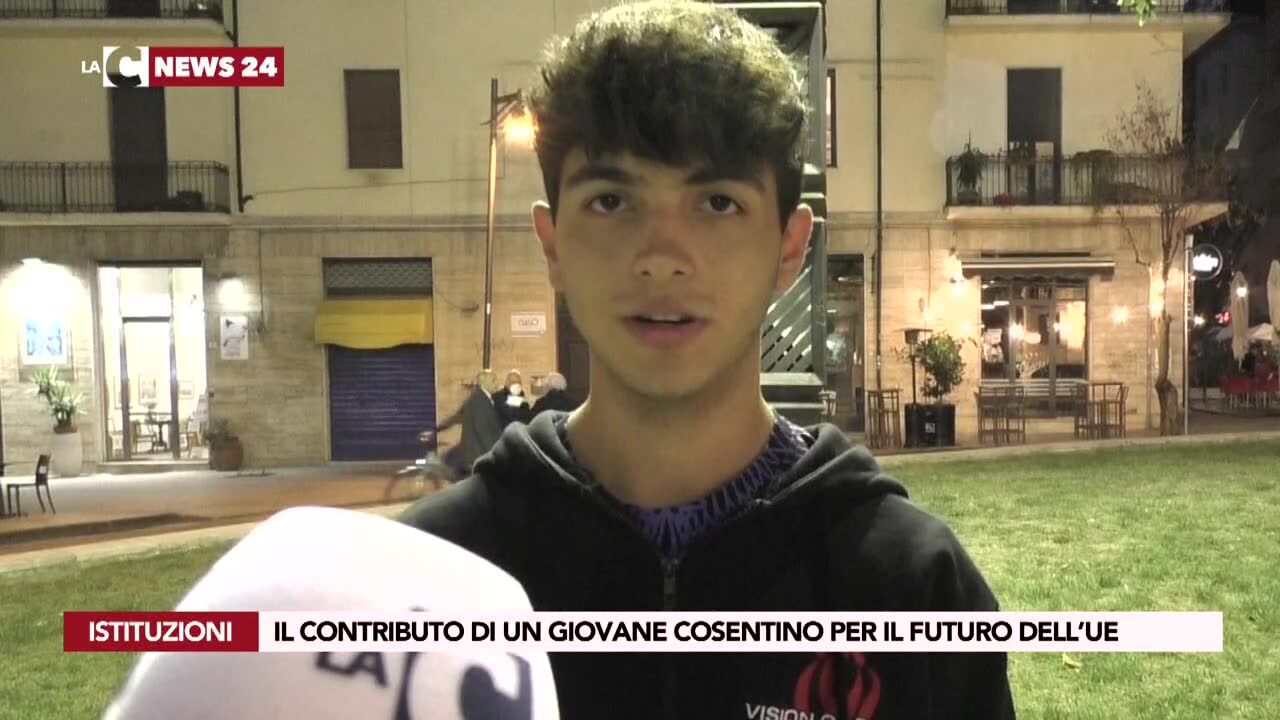 Il contributo di un giovane cosentino per il futuro dell’Ue