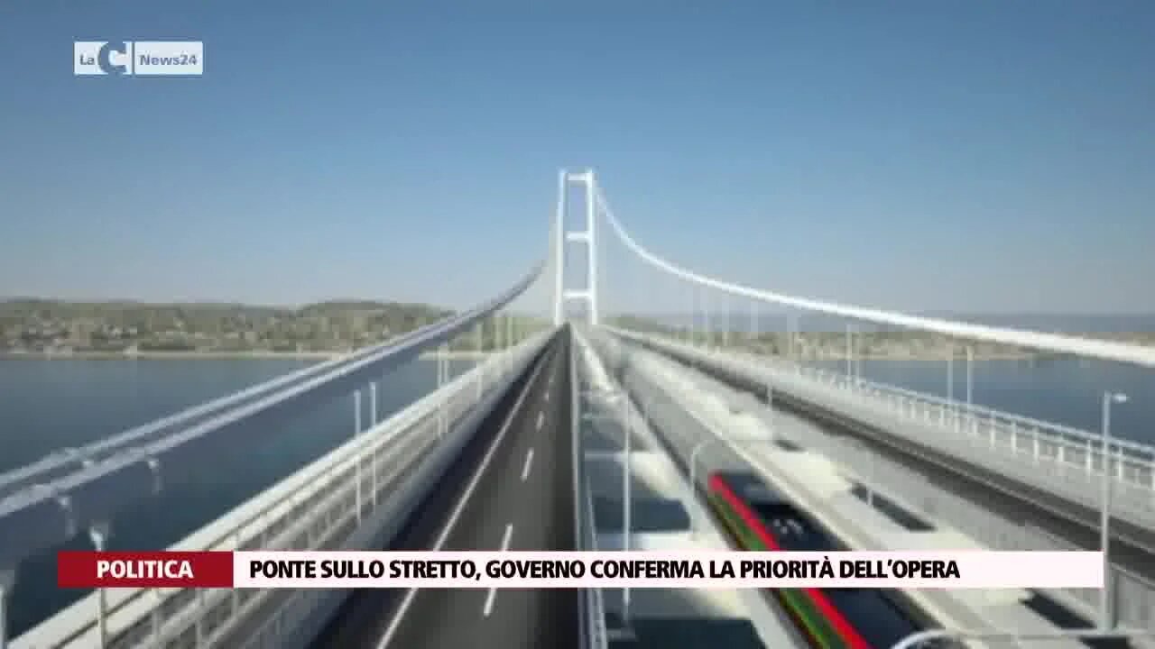 Ponte sullo Stretto, Governo conferma la priorità dell’opera