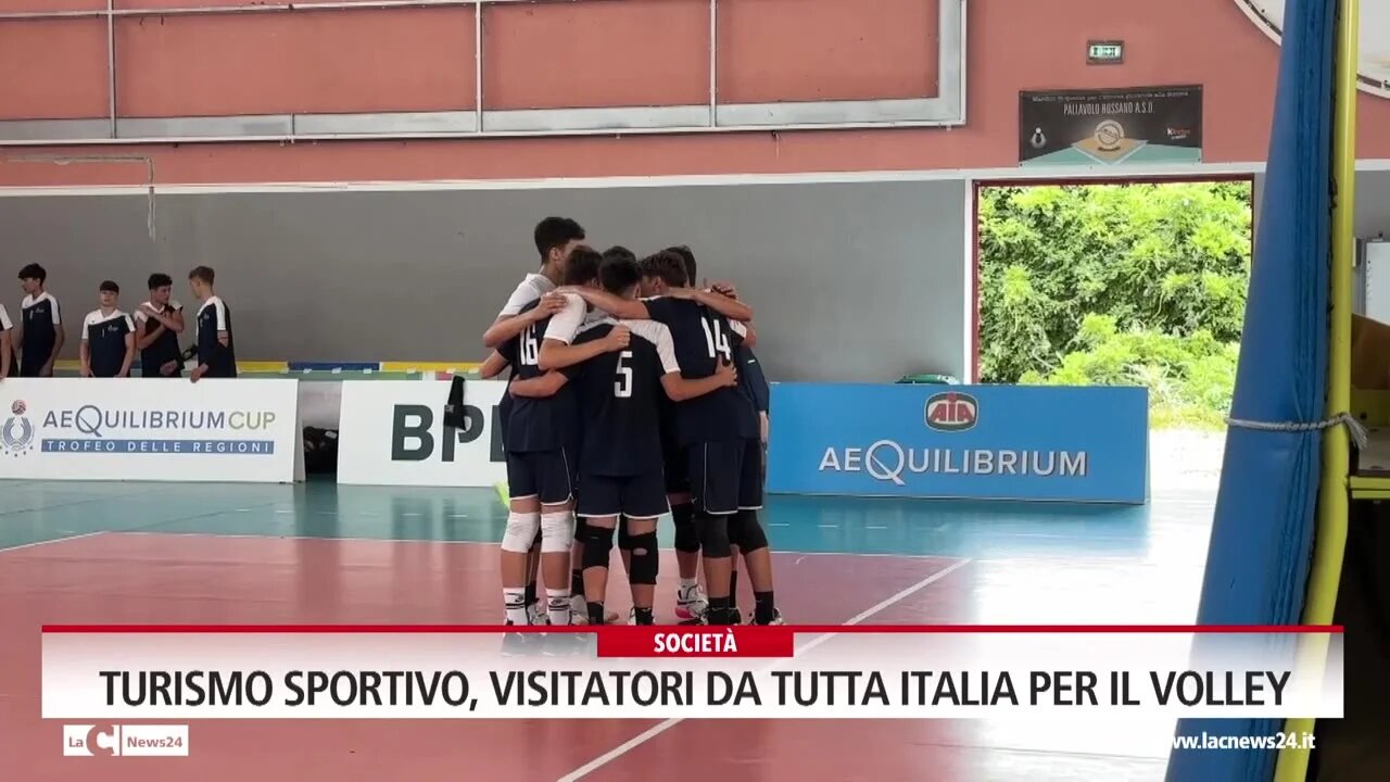 Turismo sportivo, visitatori da tutta Italia per il volley