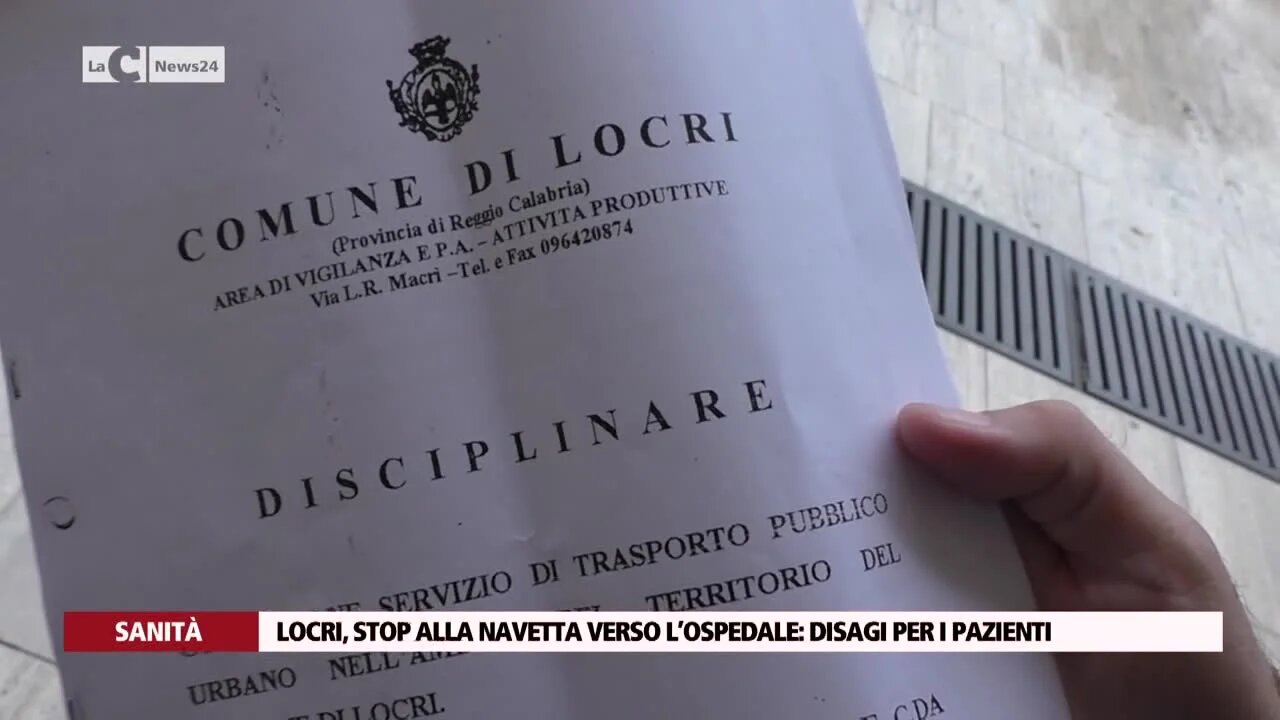 Locri, stop alla navetta verso l’ospedale: disagi per i pazienti