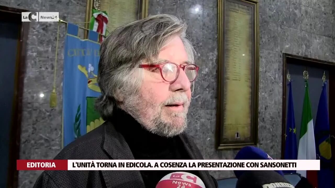 L'Unità torna in edicola. A Cosenza la presentazione con Sansonetti