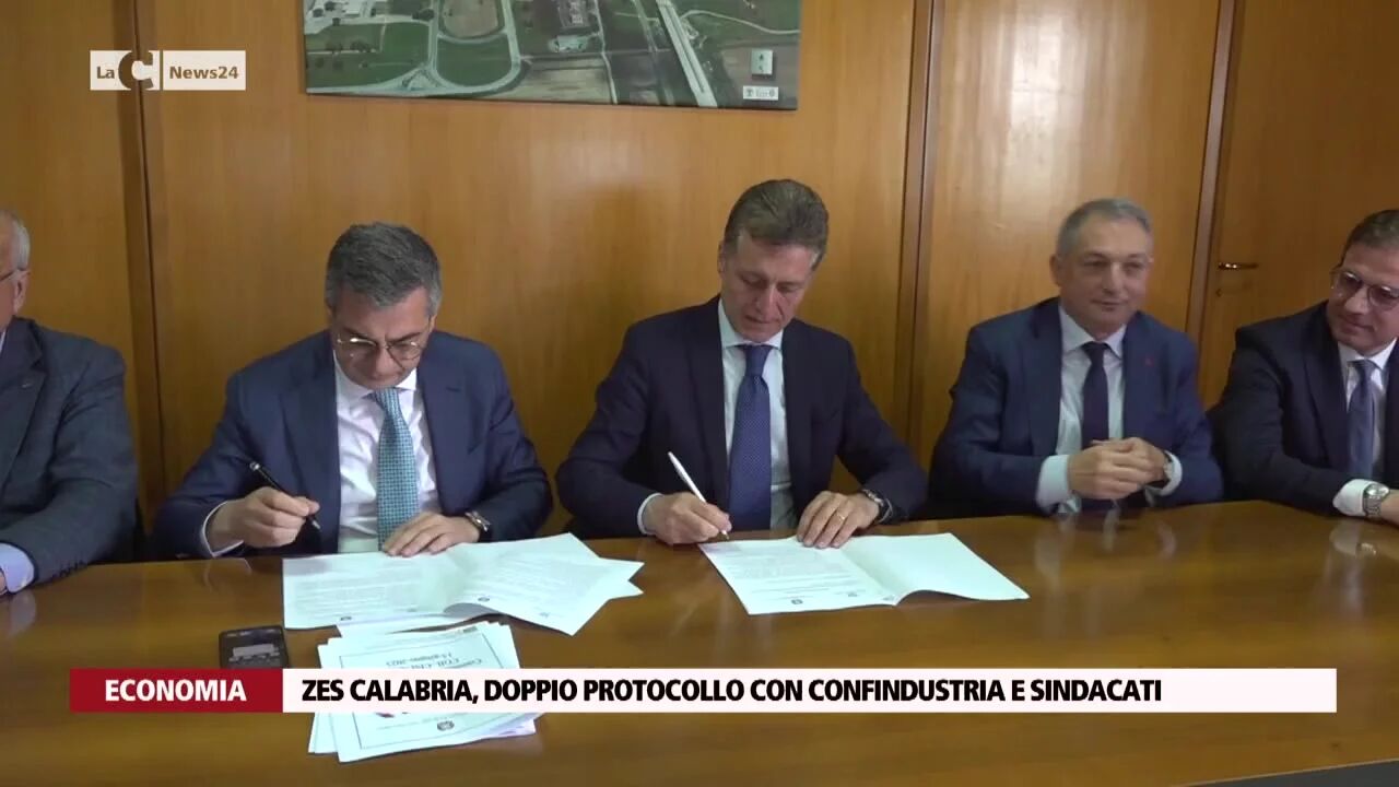 Zes Calabria, doppio protocollo con Confindustria e Sindacati