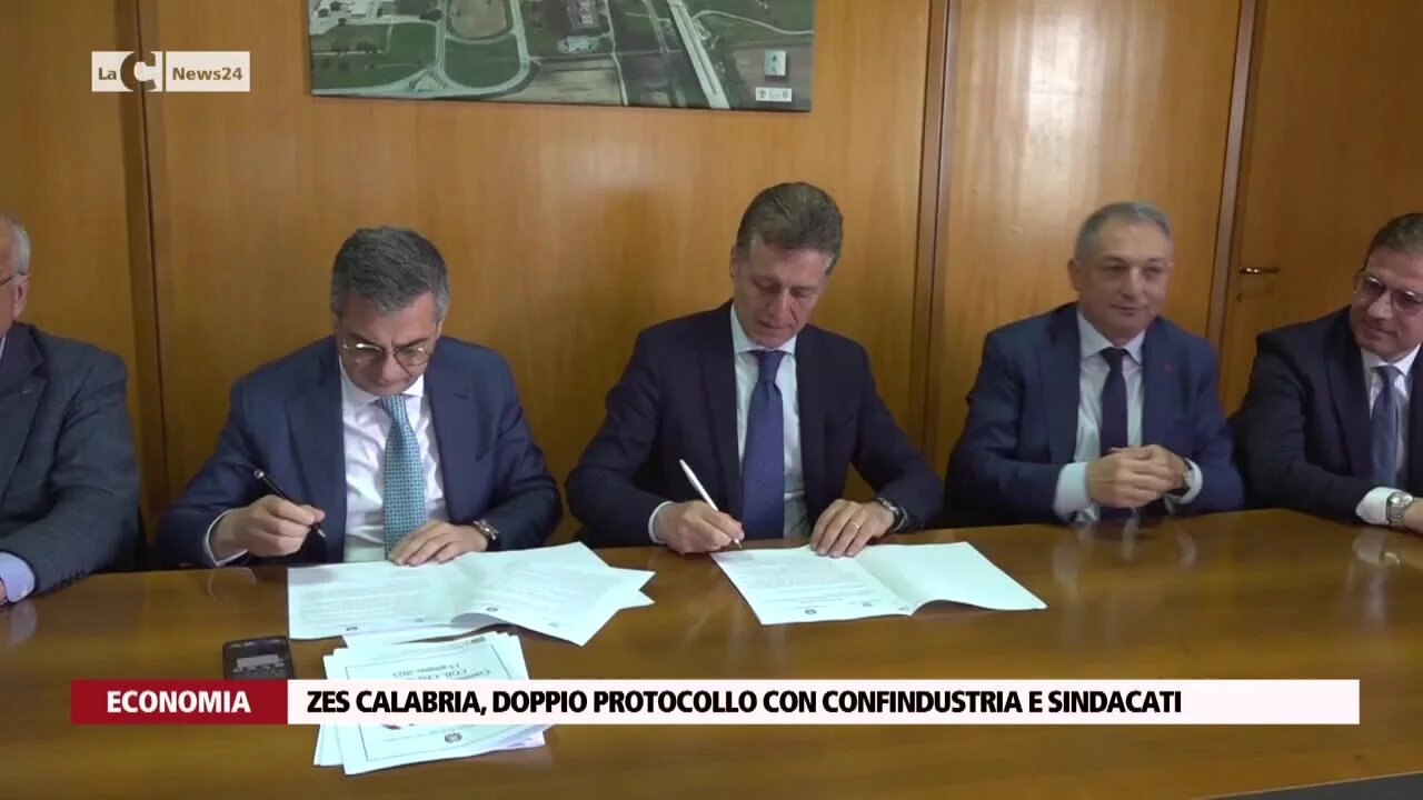 Zes Calabria, doppio protocollo con Confindustria e Sindacati