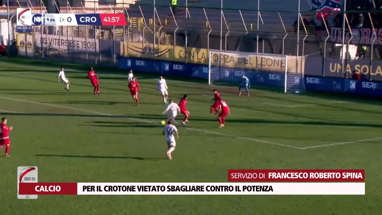Per il Crotone vietato sbagliare contro il Potenza