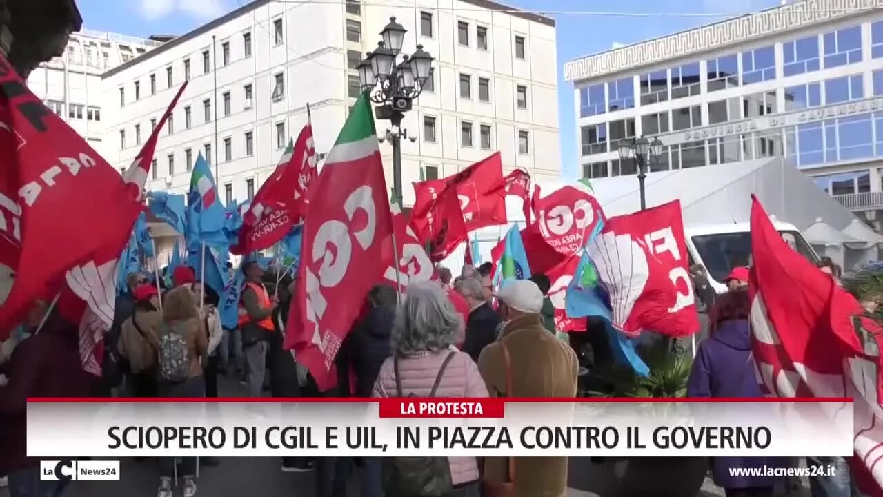 Sciopero di Cgil e Uil, in piazza contro il governo