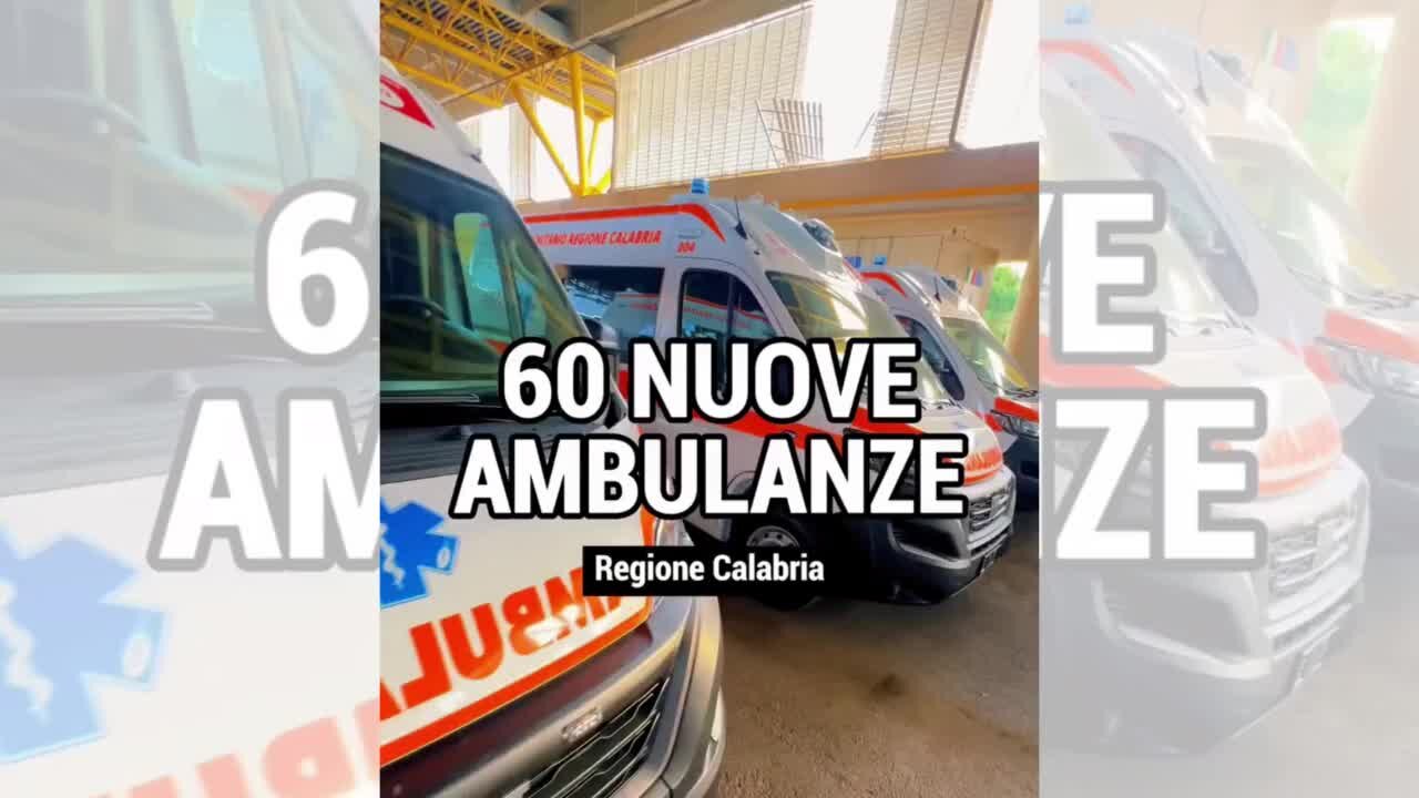 Occhiuto annuncia: «Consegnate 3 nuove ambulanze. Entro il 31 ottobre altre 50»