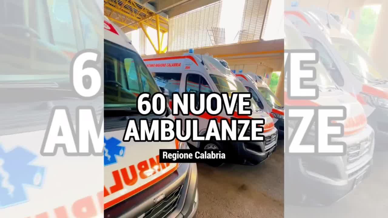 L’annuncio di Occhiuto: «Entro oggi 10 nuove ambulanze, a fine ottobre altre 50»