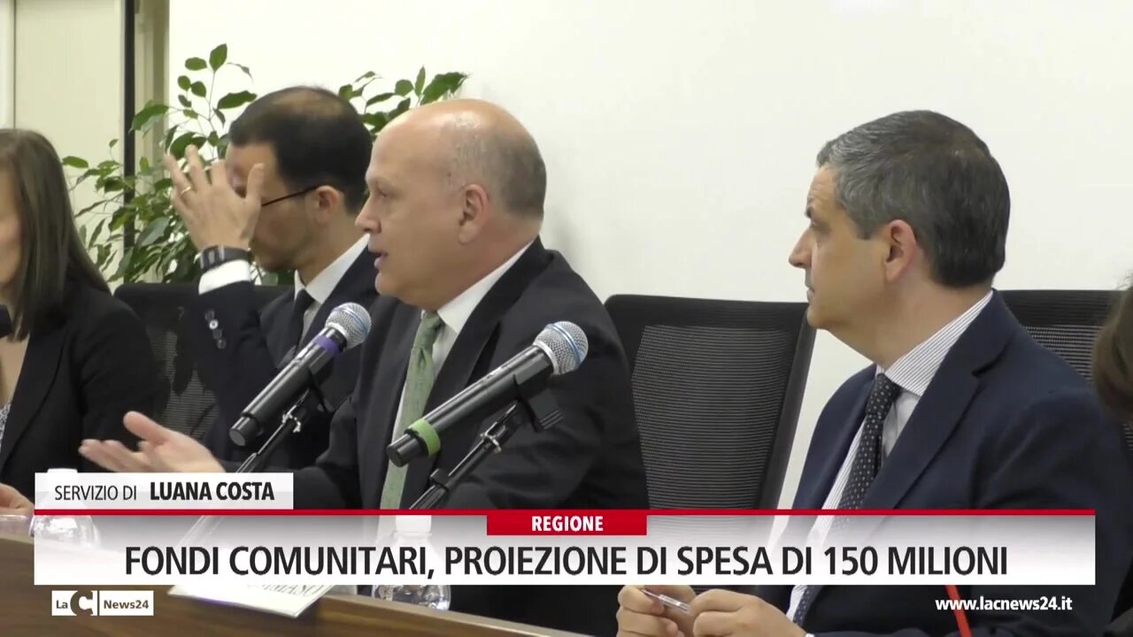 Fondi comunitari, proiezione di spesa di 150 milioni