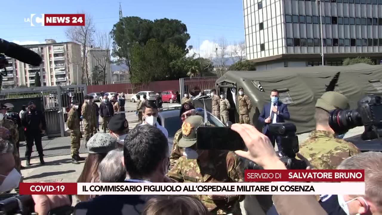 Il Commissario Figliuolo all’ospedale militare di Cosenza