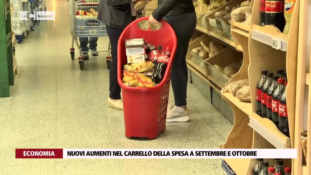 Nuovi aumenti nel carrello della spesa a settembre e ottobre