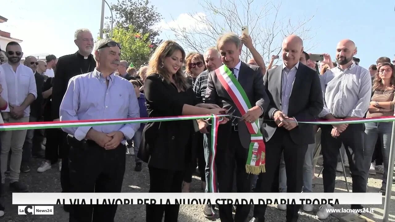 Al via i lavori per la nuova strada Drapia-Tropea