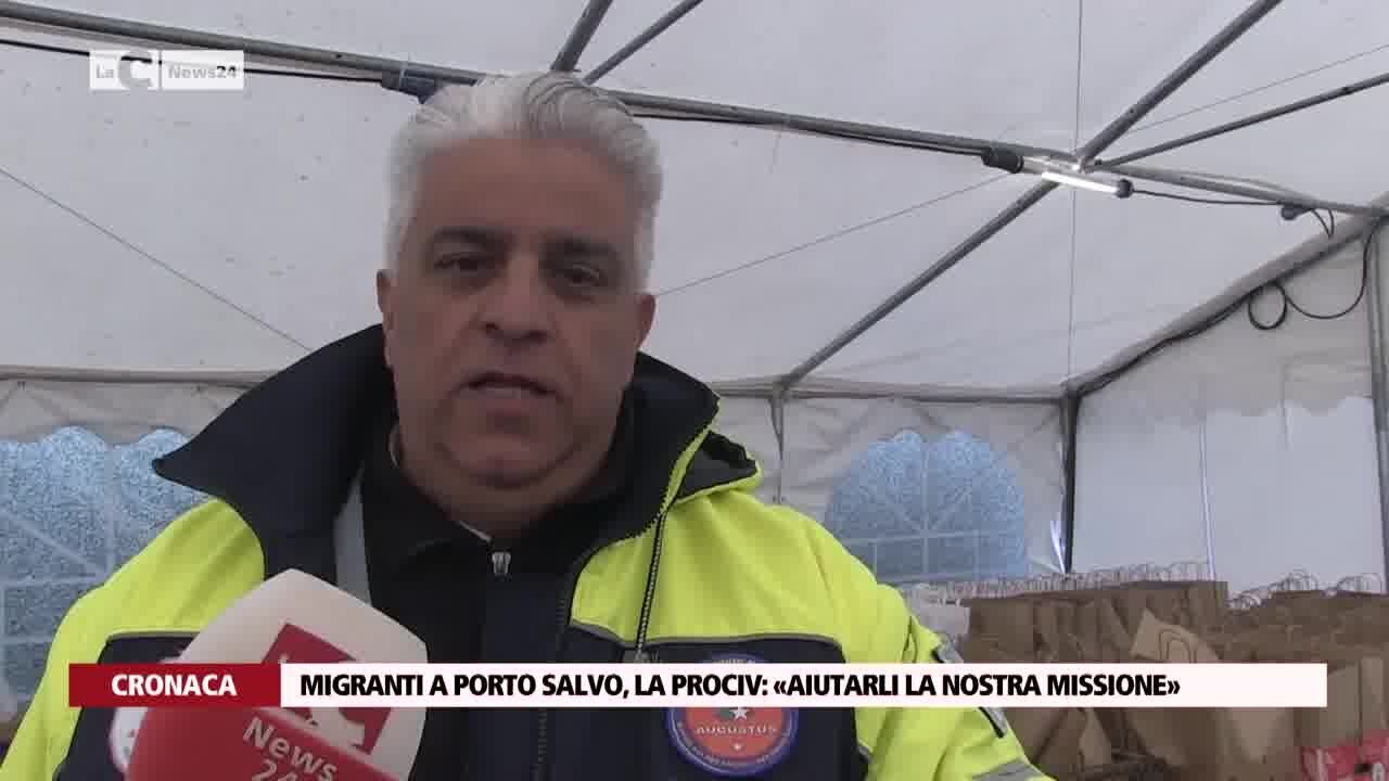 Migranti a Porto Salvo, la Prociv: «Aiutarli la nostra missione»