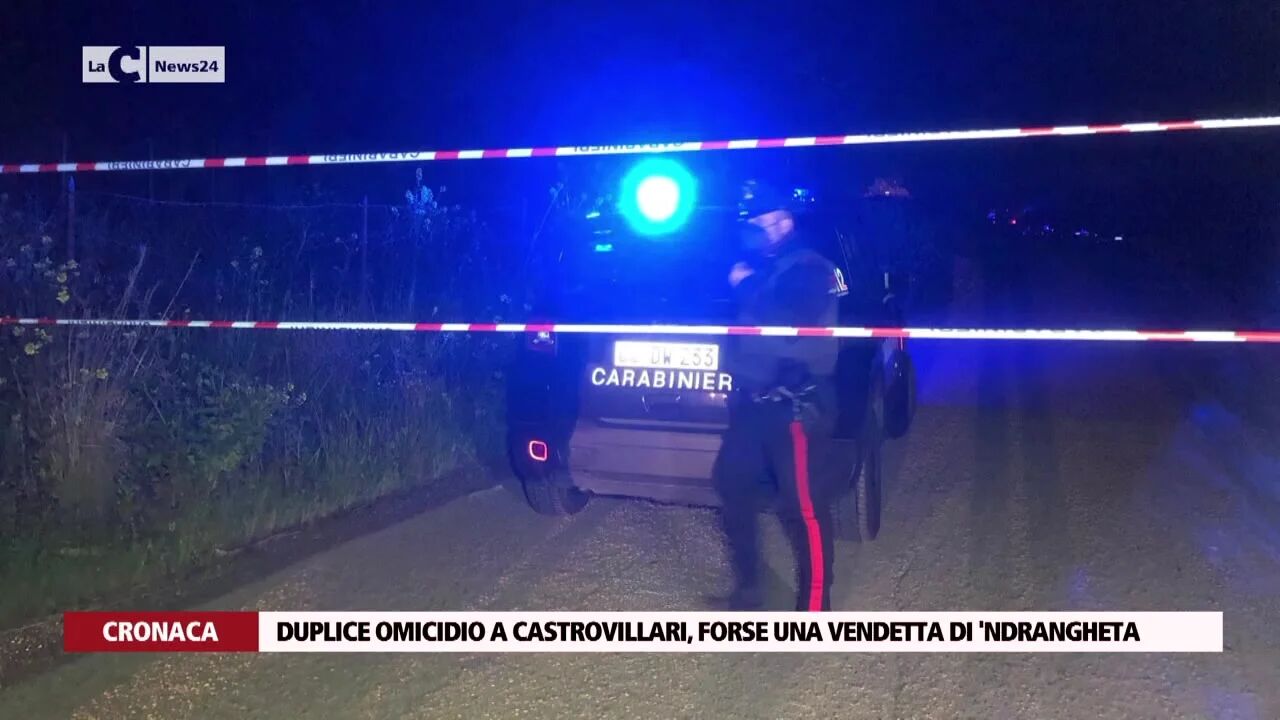 Duplice omicidio a Castrovillari, forse una vendetta di 'ndrangheta