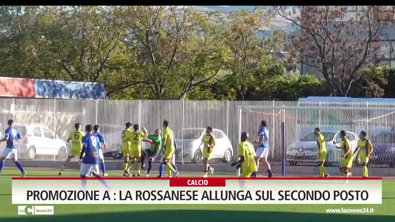 Promozione A:  la Rossanese allunga sul secondo posto