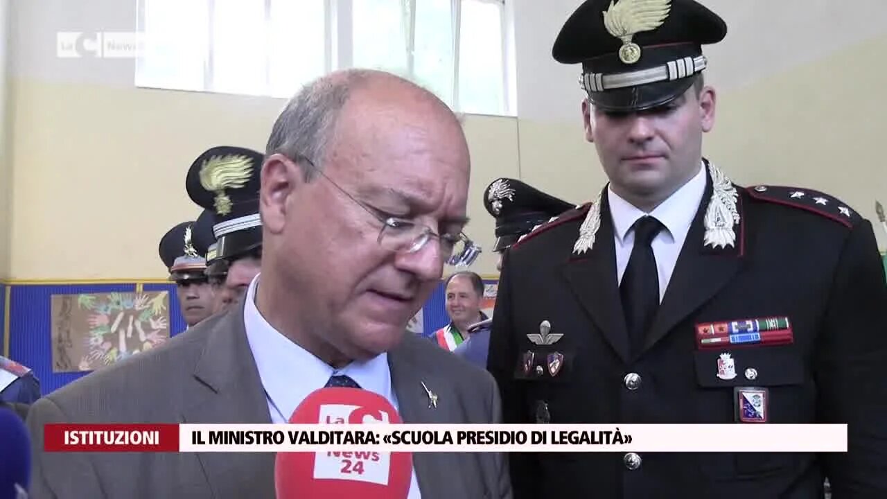 Il ministro Valditara in Calabria: «Scuola presidio di legalità»